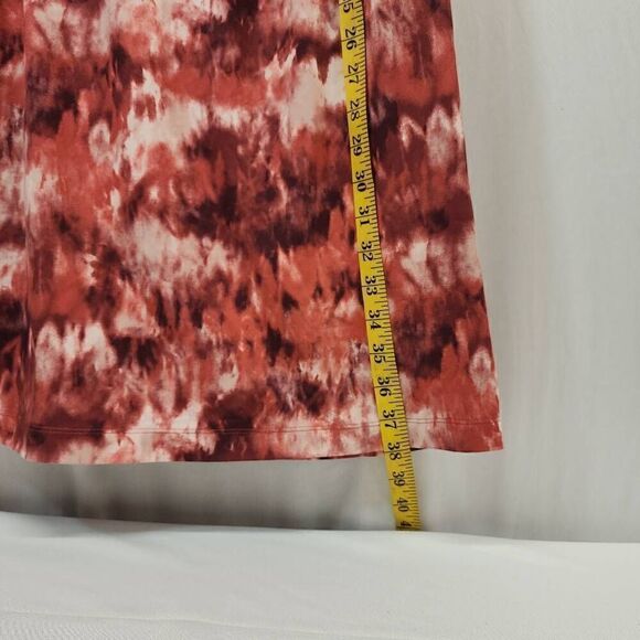 Eddie Bauer Size 2XL Travex Dress Womens Red Tie Dye V-Neck Sleeveless Stretch A - Picture 3 of 6